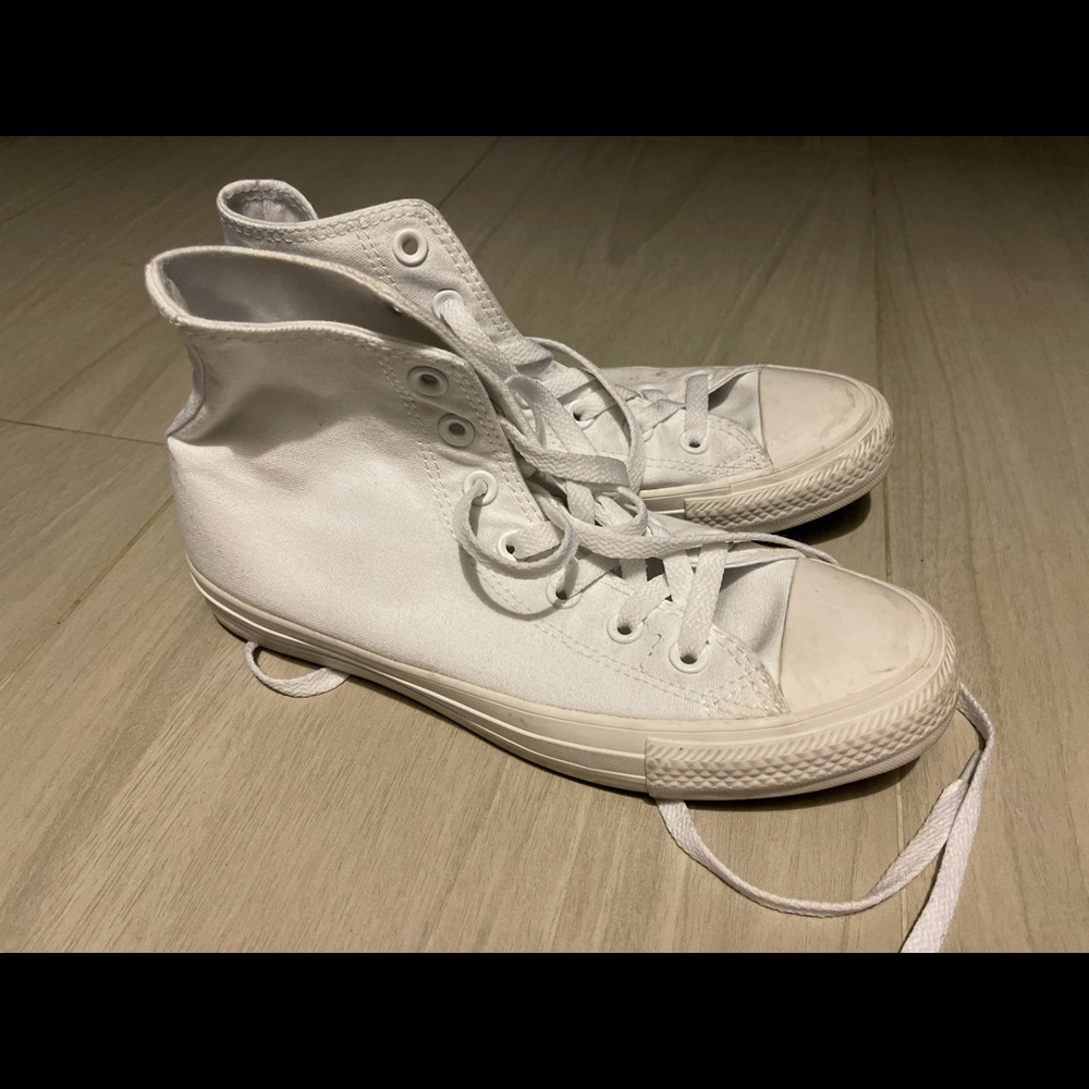 Monochrome converse high tops
